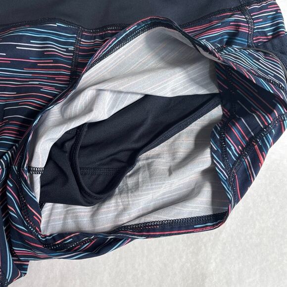 Athleta Ready Set Go Striped Running Shorts With Liner And Pockets Size Small - Picture 3 of 9